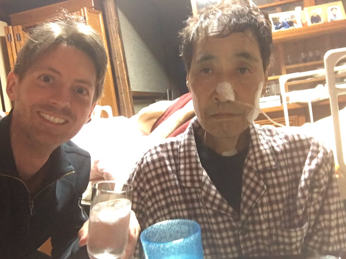 By Monday, Mr Hata could no longer swallow. But rather than water, he used shochu (alcohol) to wet his dry lips. https://t.co/cT5o9SnFOL